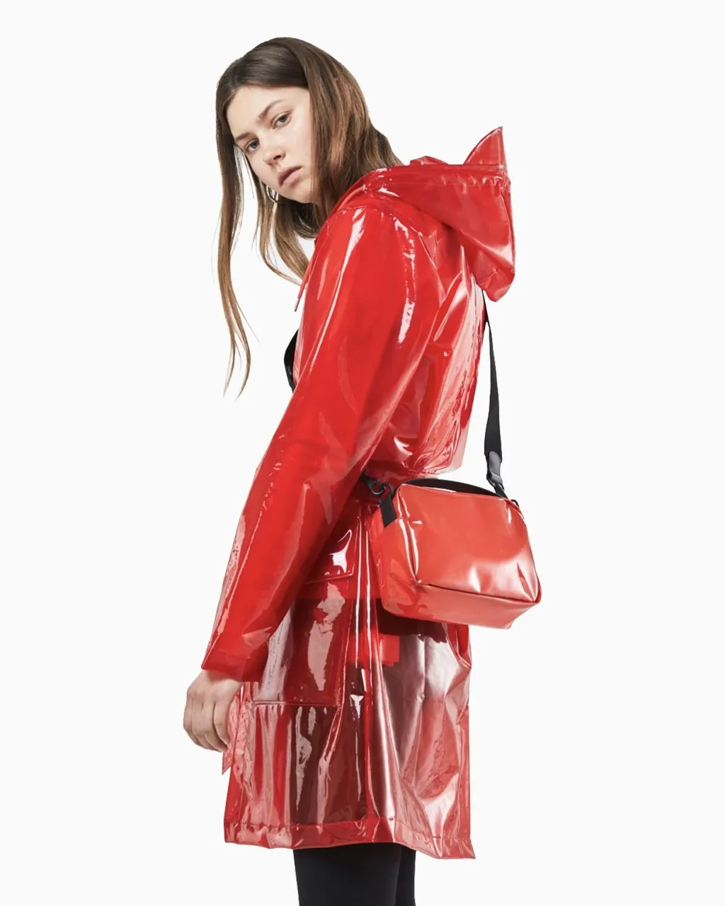 RAINS Transparent Box Bag