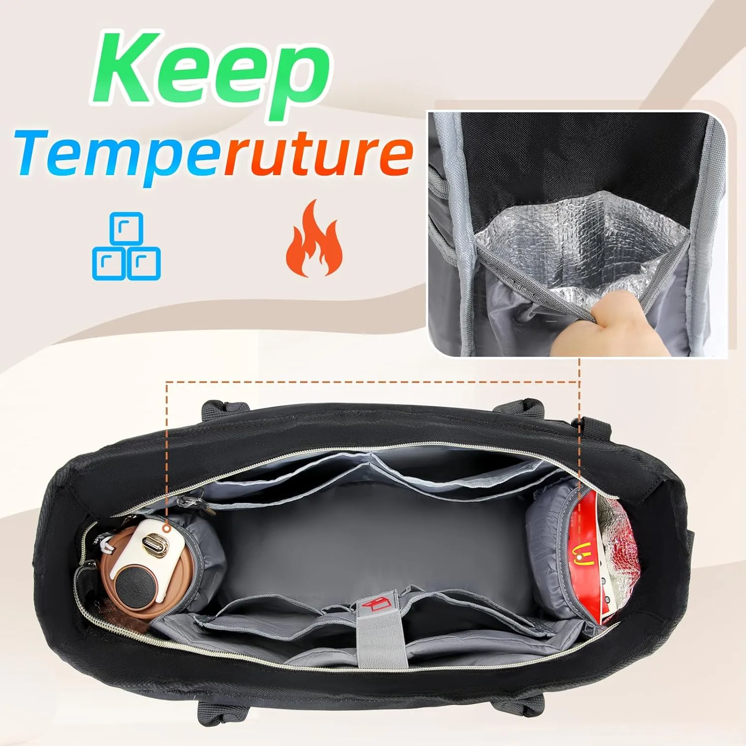 RAINSMORE Laptop Bag for Women 15.6 Inch Work Teacher Tote Nurse Bag Professional Laptop Tote Computer Messenger Shoulder Bags Large Handbag Business Office Work Briefcase