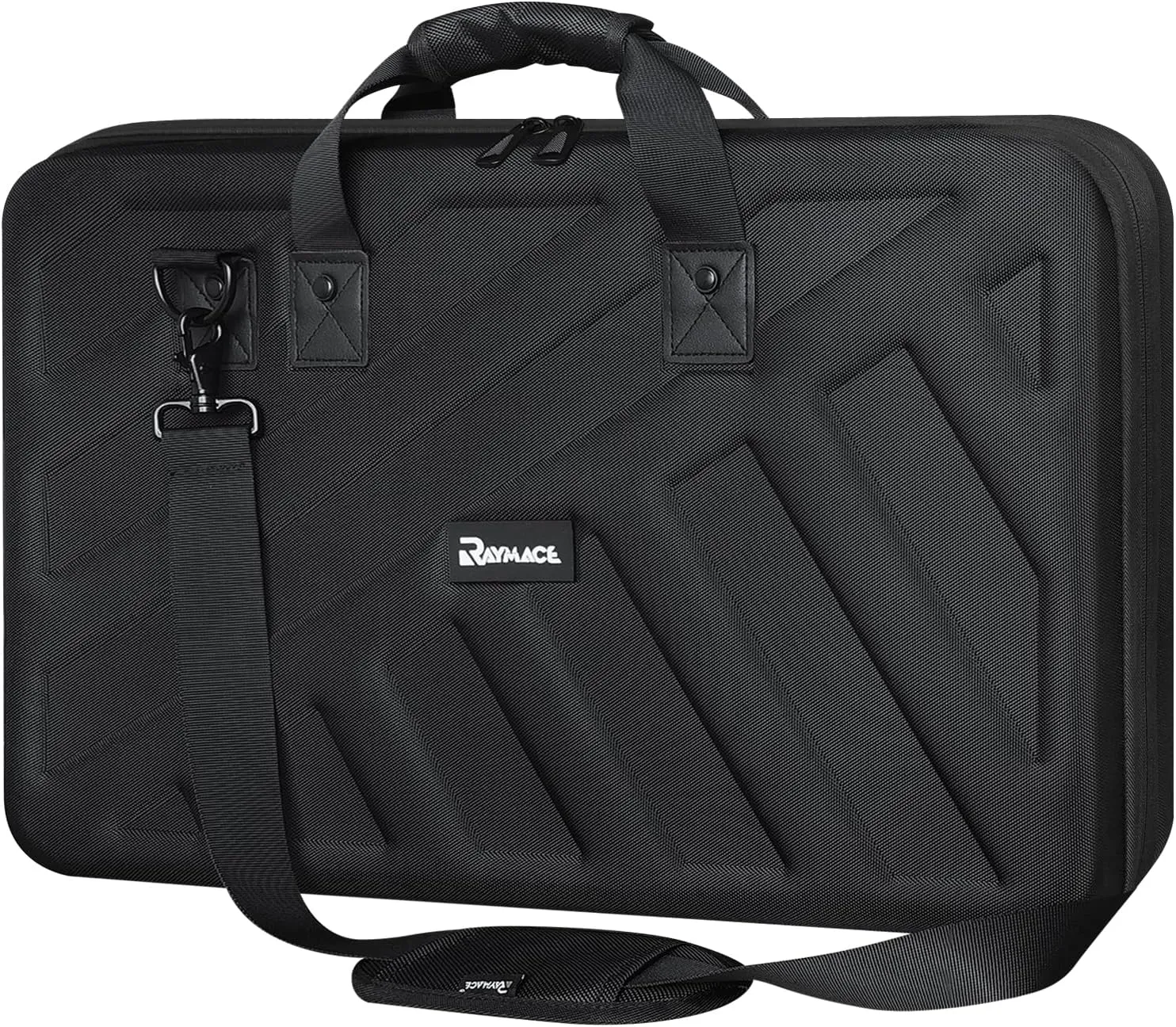 RAYMACE Hard EVA DJ Controller Case Fits Pioneer DJ RX,SX,SX2, SX3,DDJ-FLX6,Denon MC7000 Protective Travel Storage Bag（27.2x 15.7 x 3.9 inch）