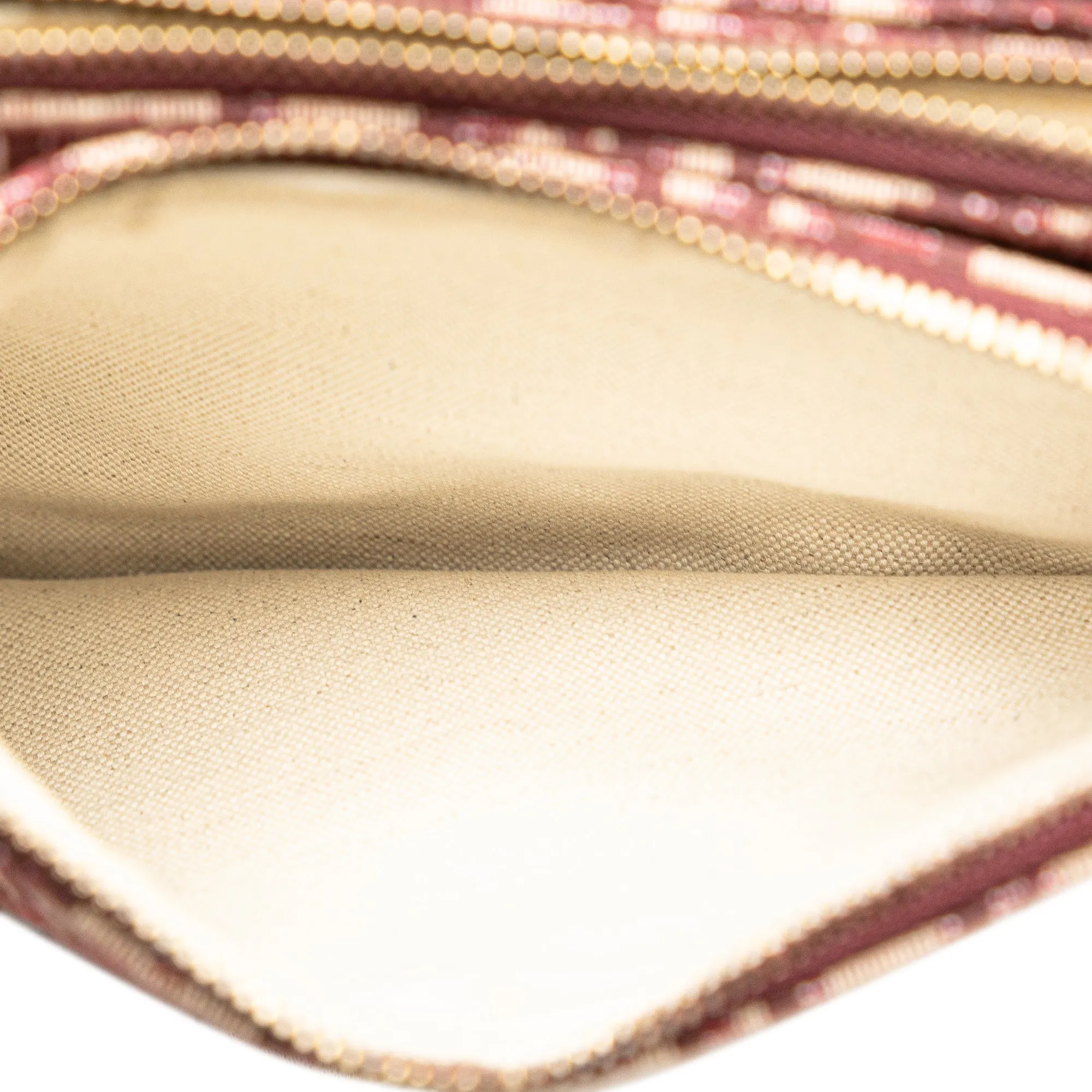 Red Dior Oblique Saddle Trio Pouch Crossbody Bag