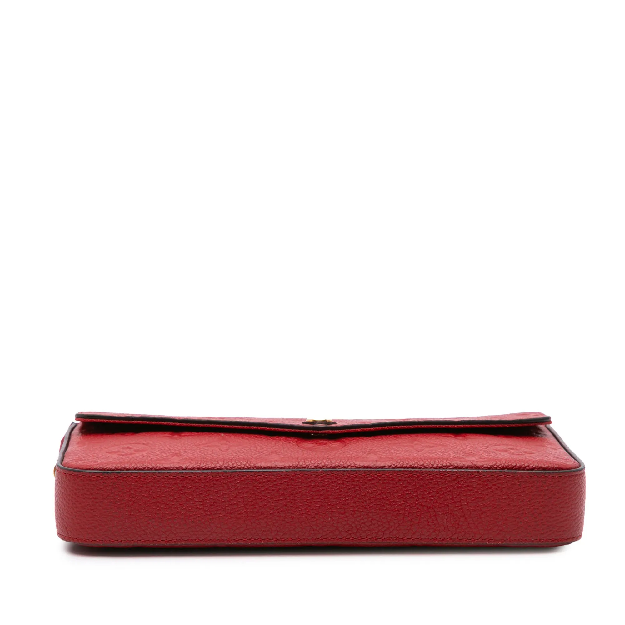 Red Louis Vuitton Monogram Empreinte Pochette Felicie Crossbody Bag
