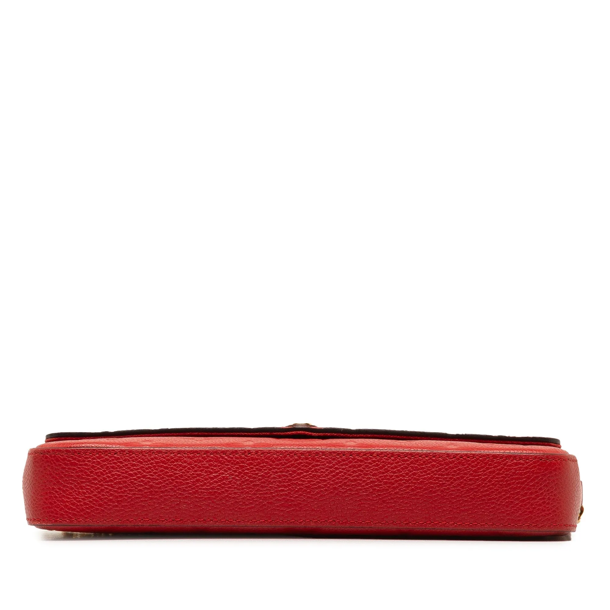 Red Louis Vuitton Monogram Empreinte Pochette Felicie Crossbody Bag