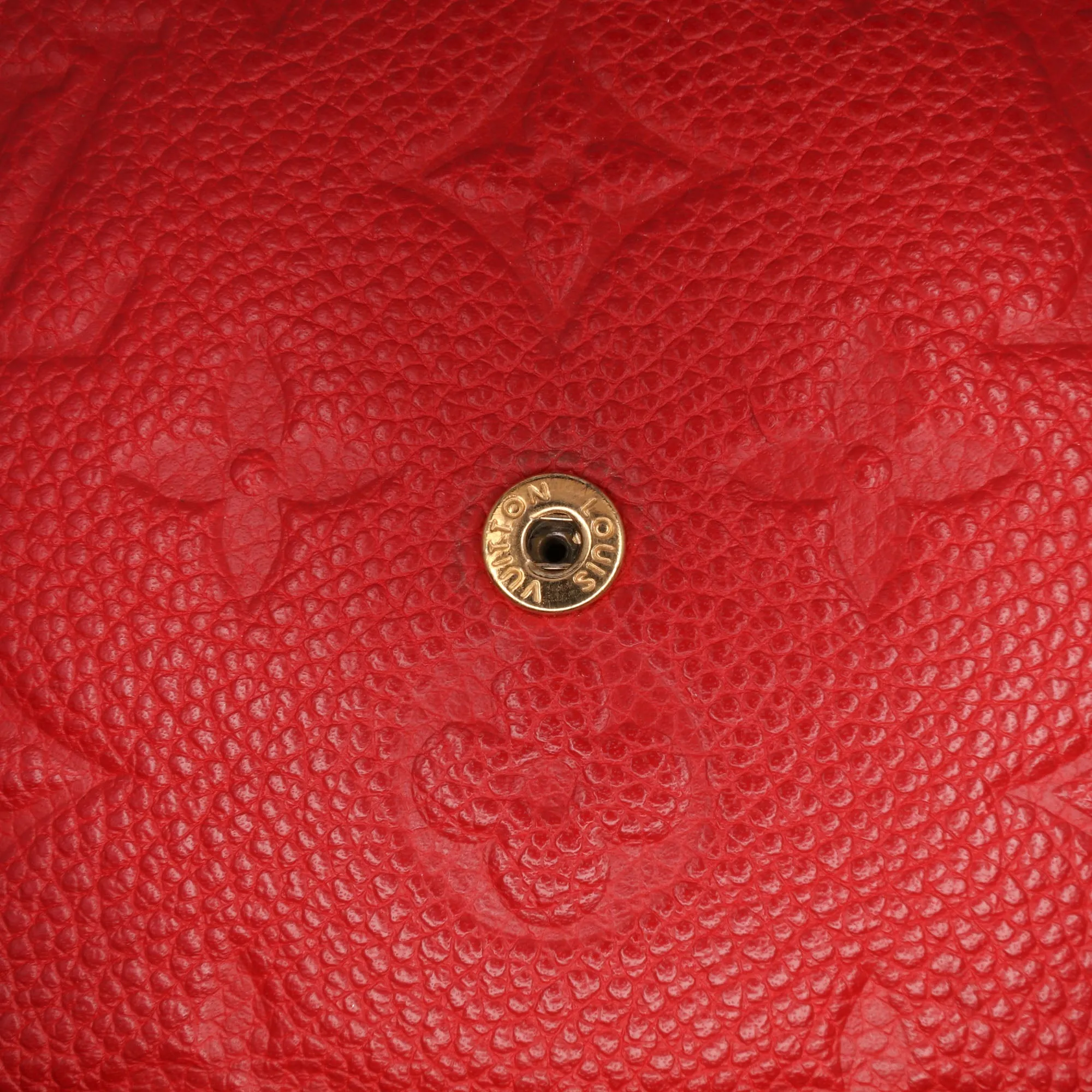 Red Louis Vuitton Monogram Empreinte Pochette Felicie Crossbody Bag