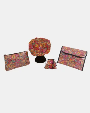 Retro Paisley Travel Set