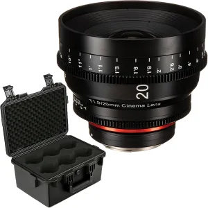 Rokinon Xeen 20mm T1.9 Pro Cinema Lens for MFT Mount (XN20-MFT)   Case