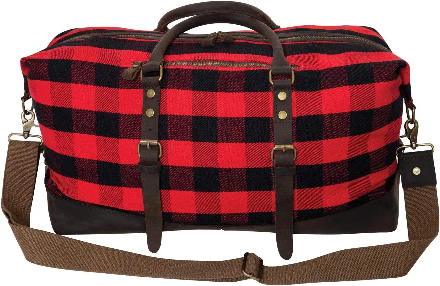 Rothco Canvas Medic Bag Crossbody Shoulder Bag with Leather Closing Straps