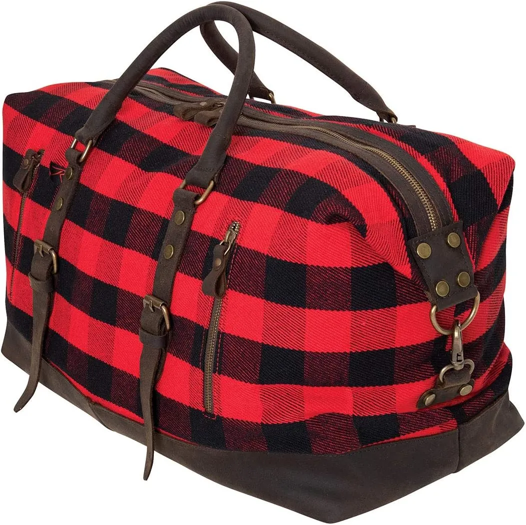 Rothco Canvas Medic Bag Crossbody Shoulder Bag with Leather Closing Straps