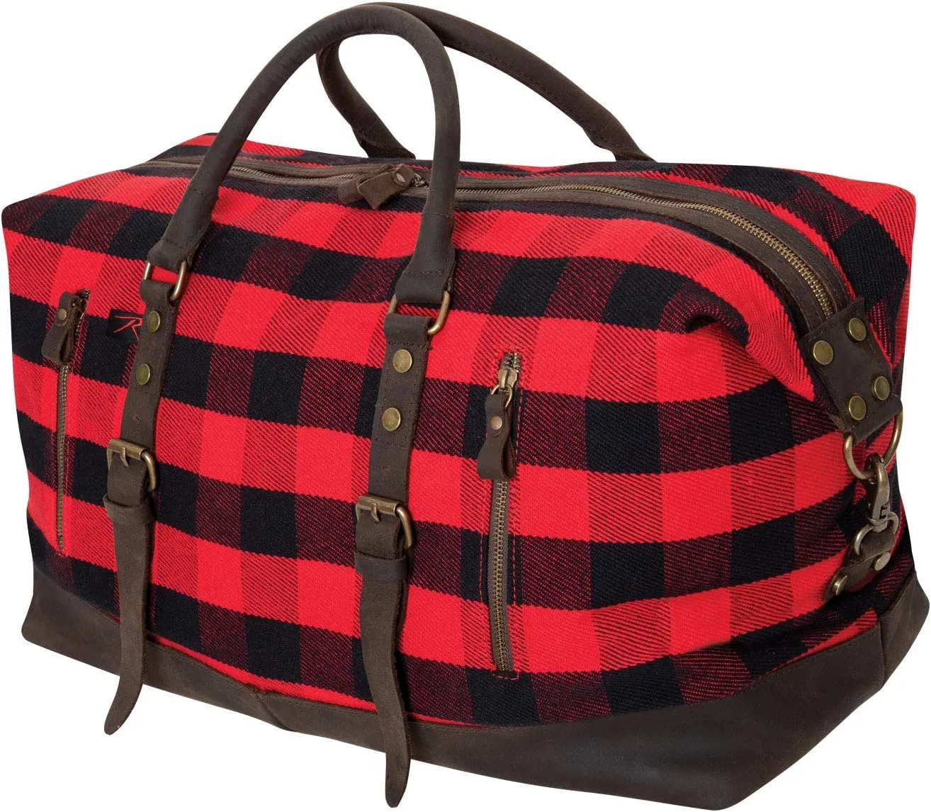 Rothco Canvas Medic Bag Crossbody Shoulder Bag with Leather Closing Straps
