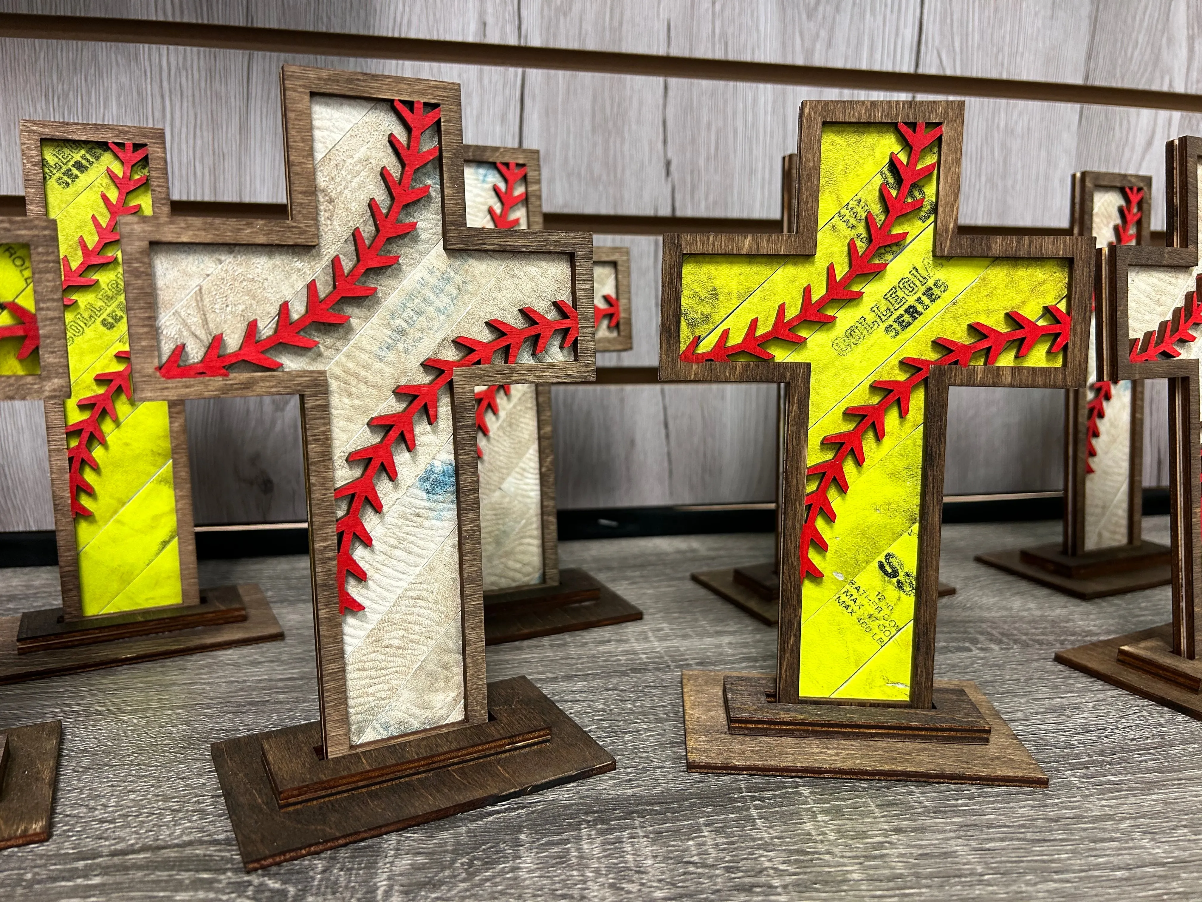 Rugged Cross Baseball Stand
