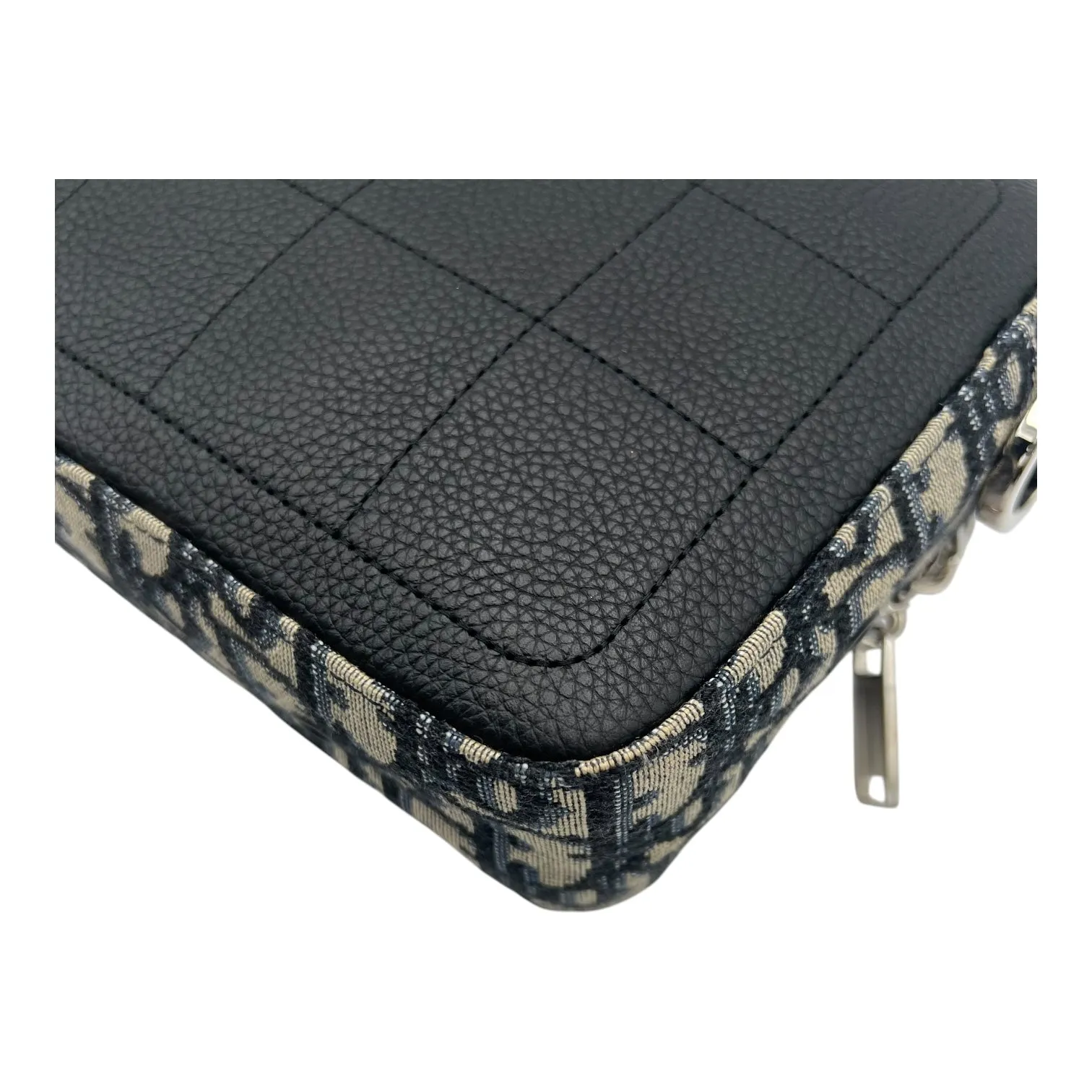 Safari Crossbody Bag Blue in Canvas, Silver hardware