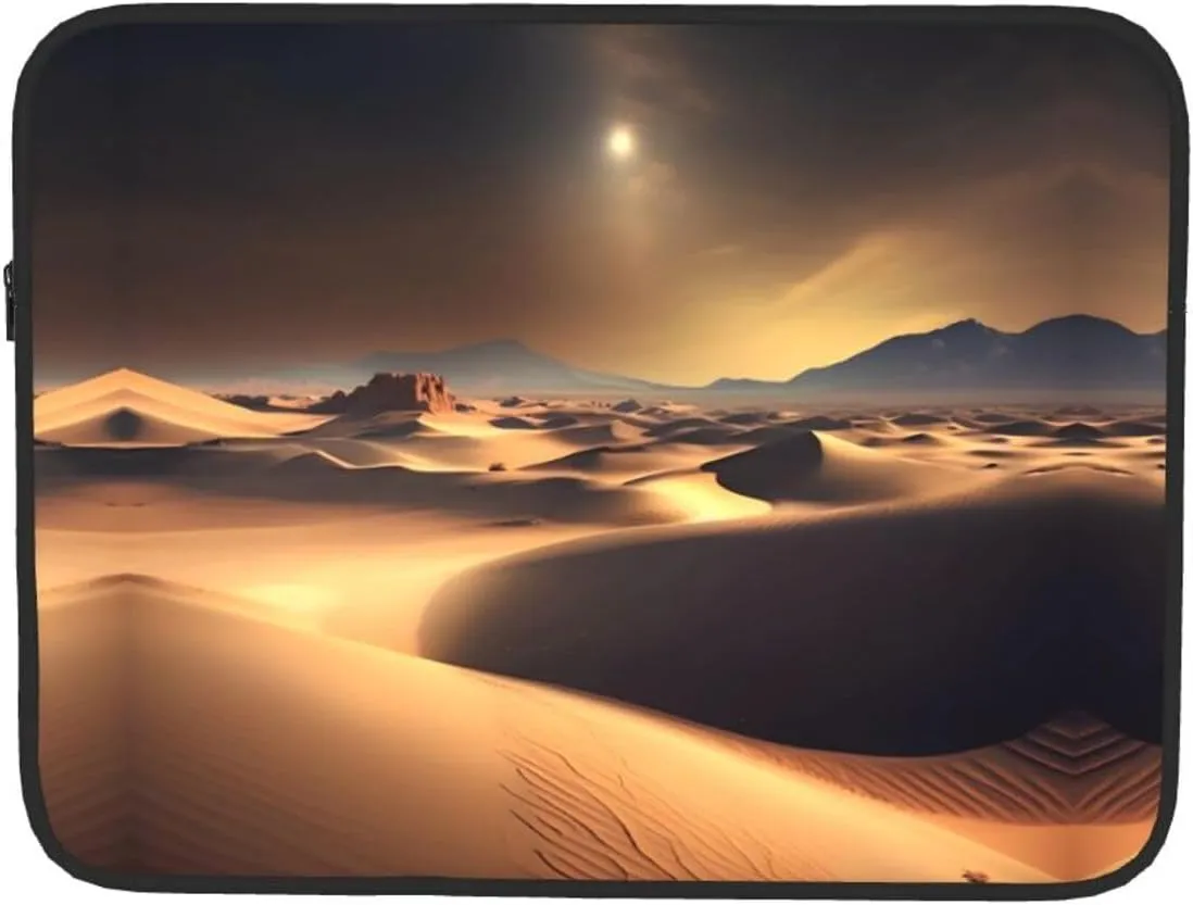 Sahara Desert Picture Laptop Case - Shockproof Portable Laptop Sleeve Bag for Men and Women Business Travel, School, and Office Daily Use
