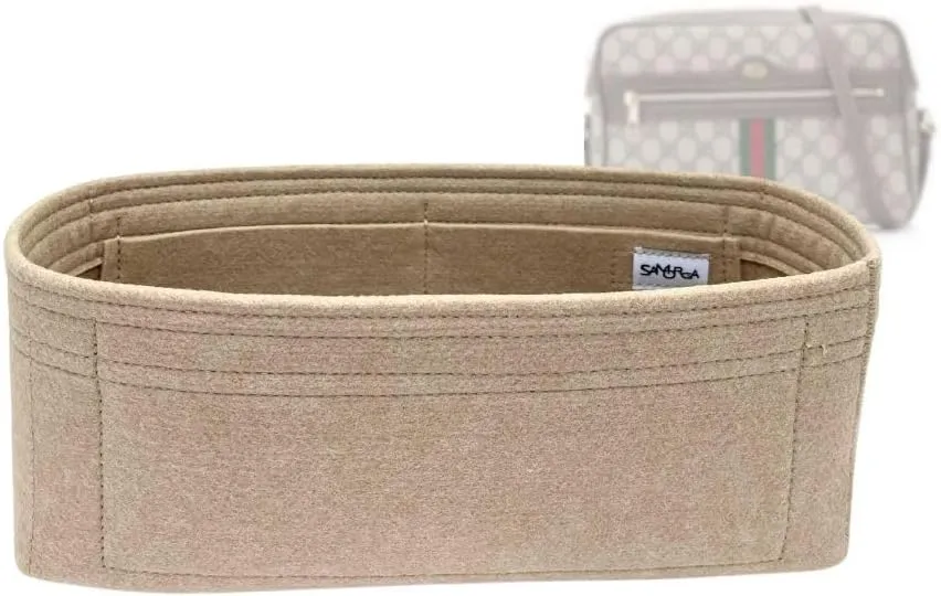 SAMORGA (6-56/ GG-Ophidia-Camera-S) Bag Organizer for Ophidia GG Supreme Small Camera Shoulder Bag 2mm Dune