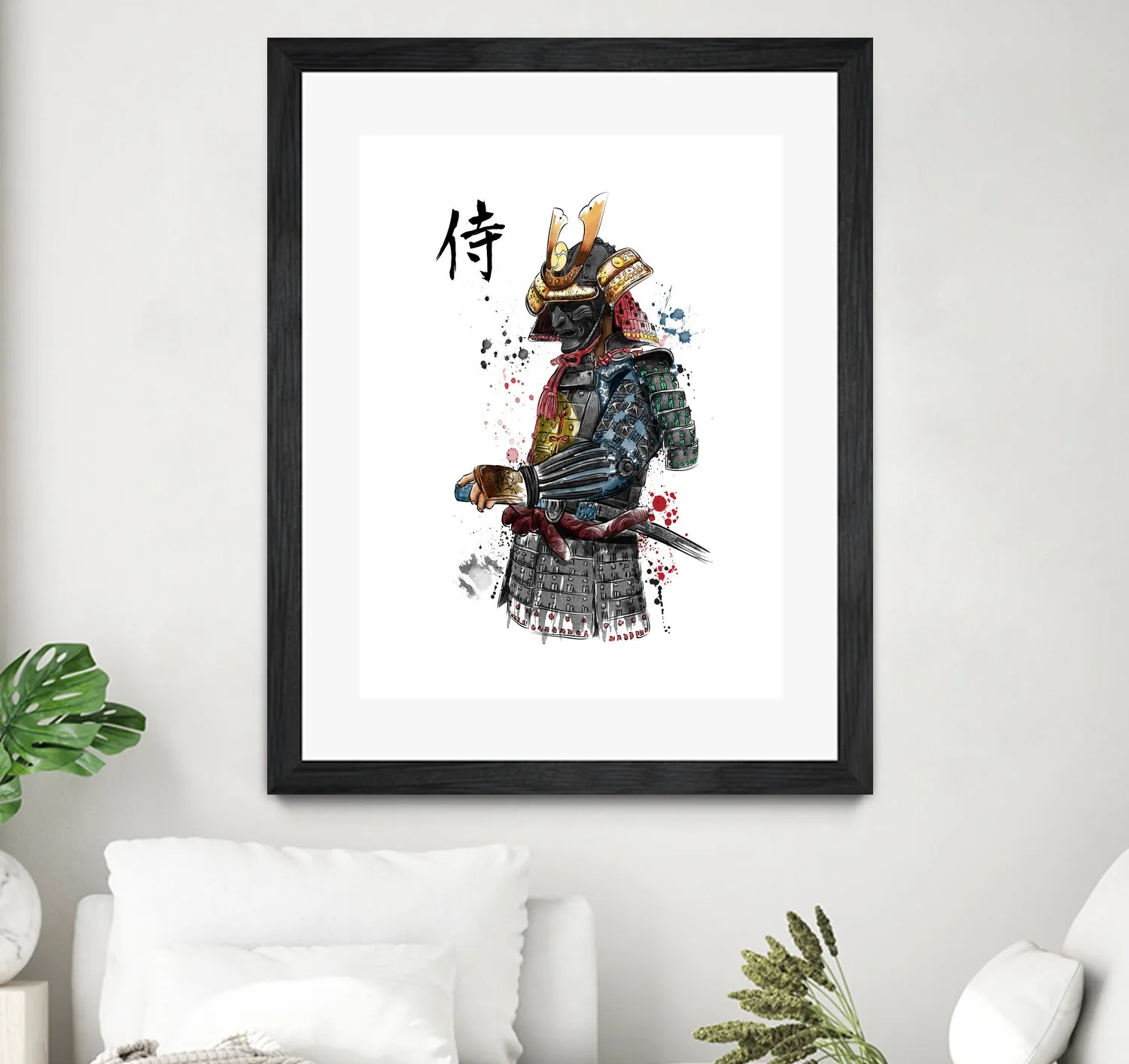 Samurai watercolor