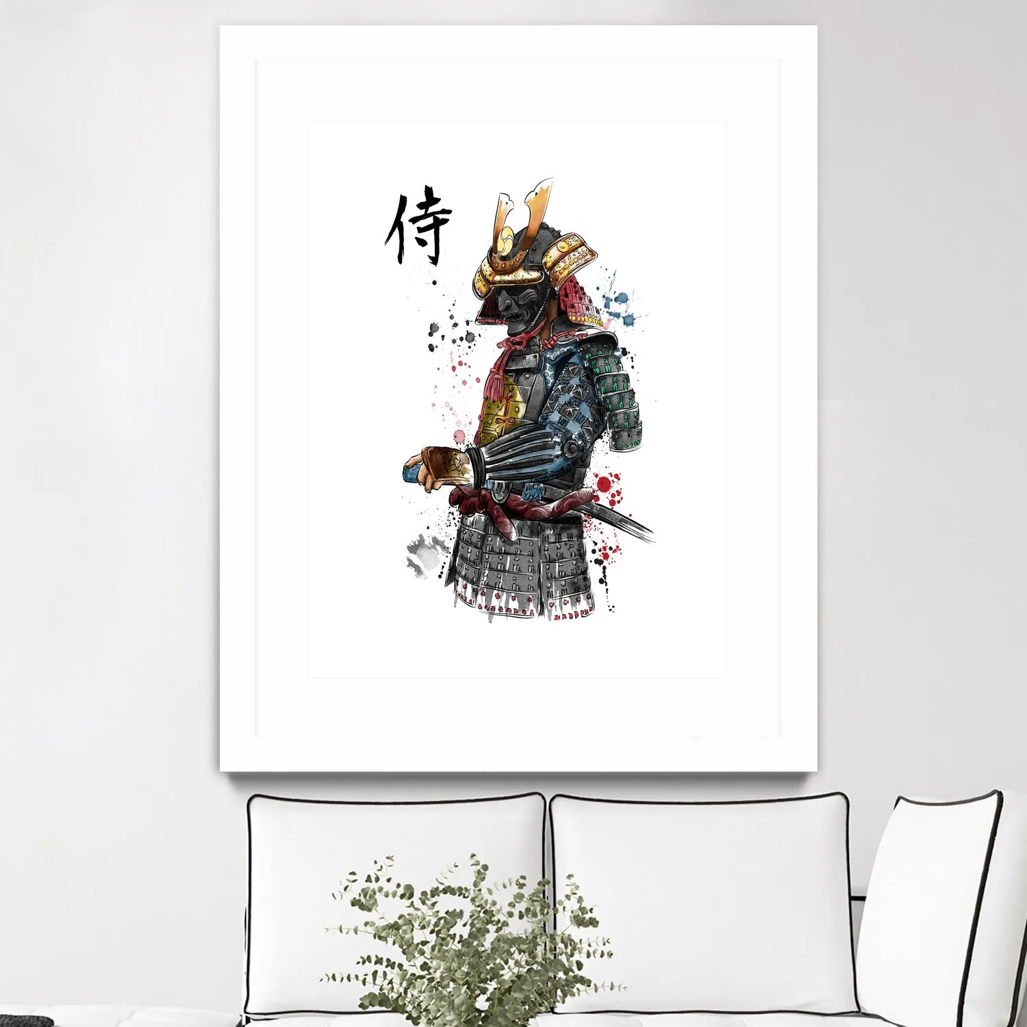 Samurai watercolor
