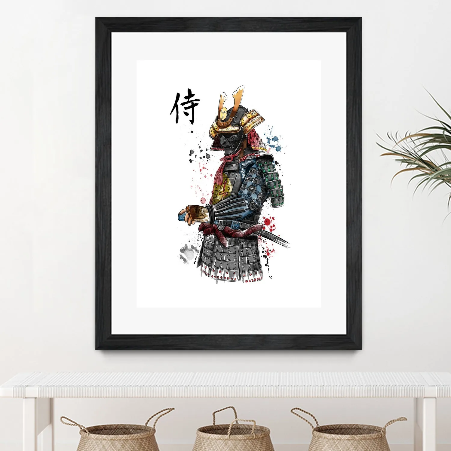 Samurai watercolor