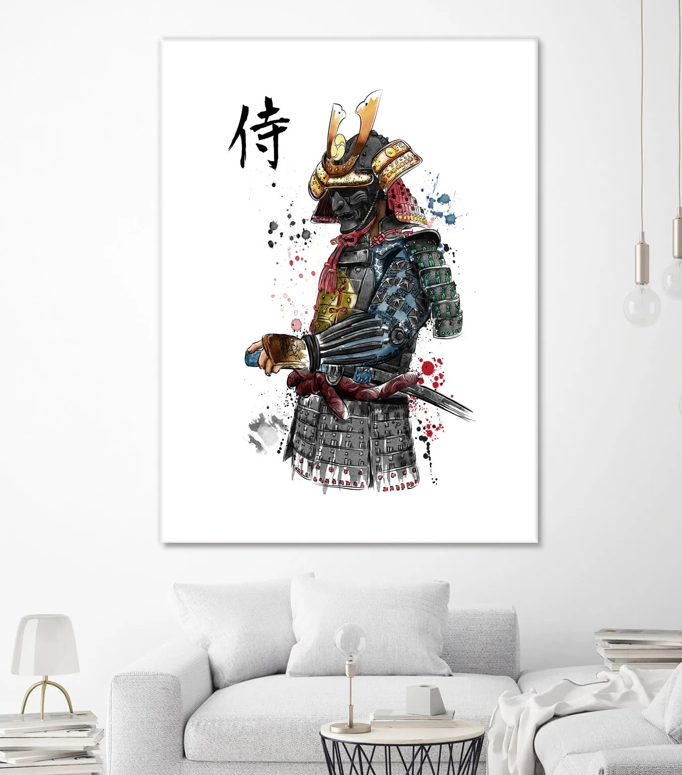 Samurai watercolor