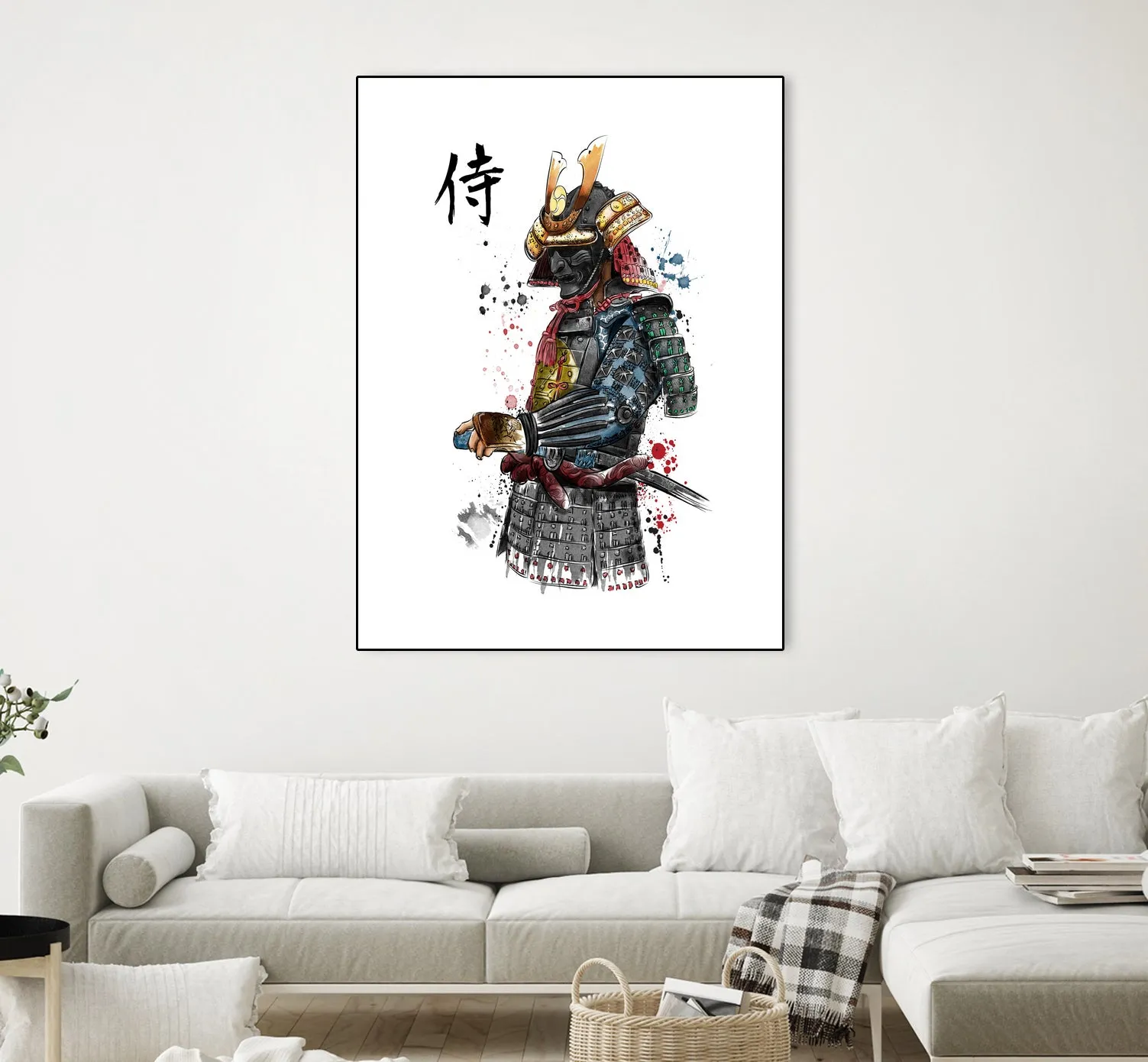 Samurai watercolor
