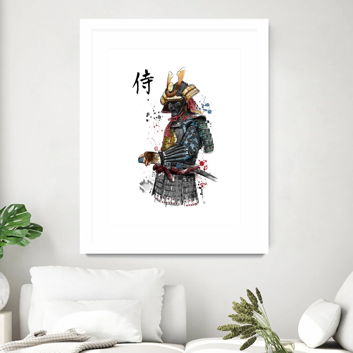 Samurai watercolor