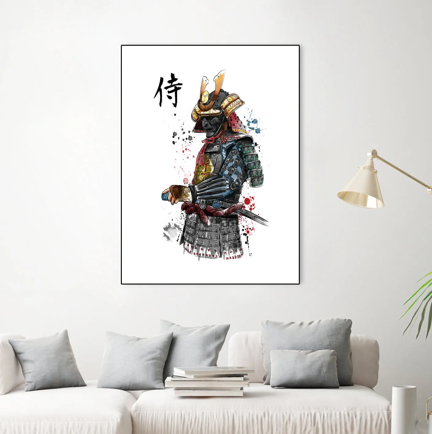 Samurai watercolor