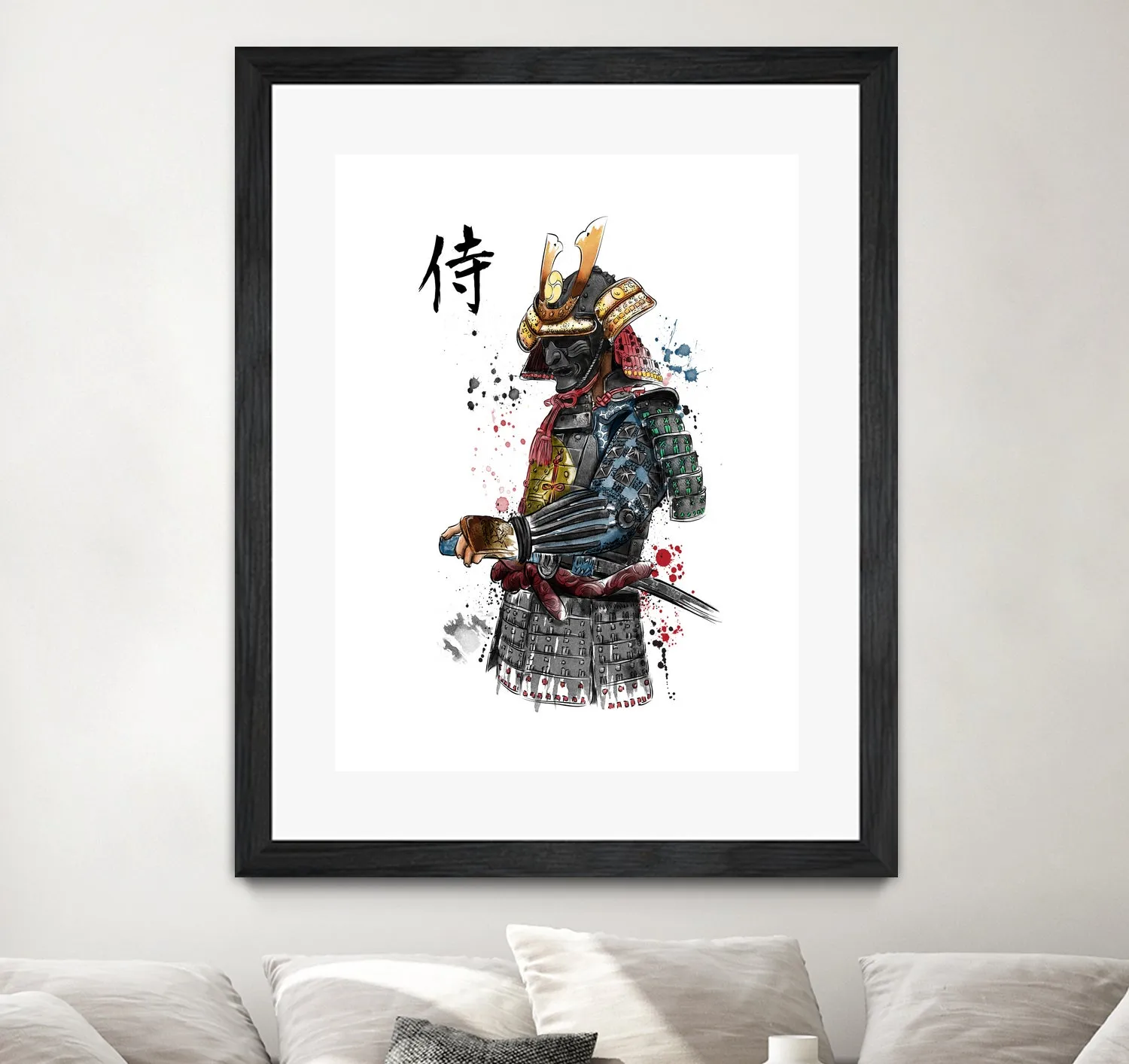 Samurai watercolor