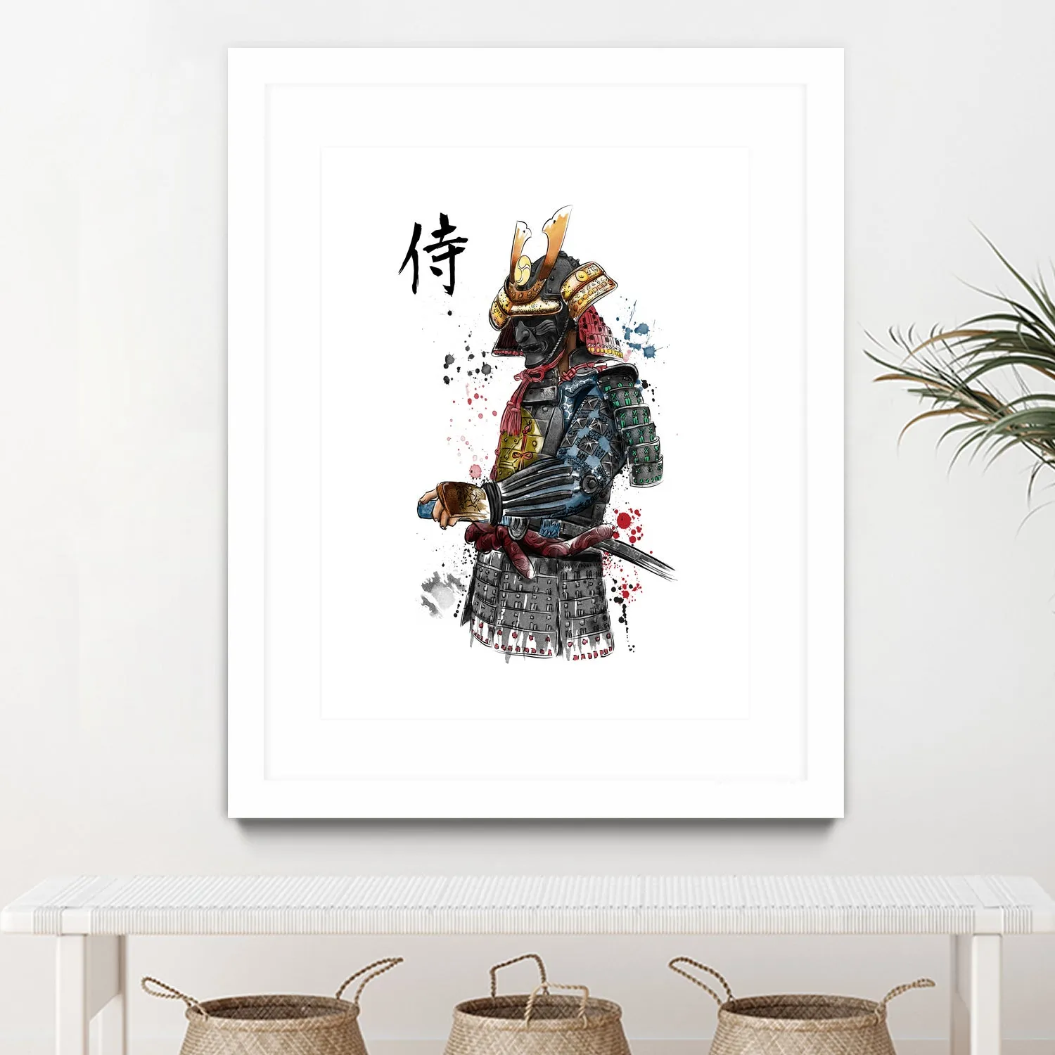 Samurai watercolor