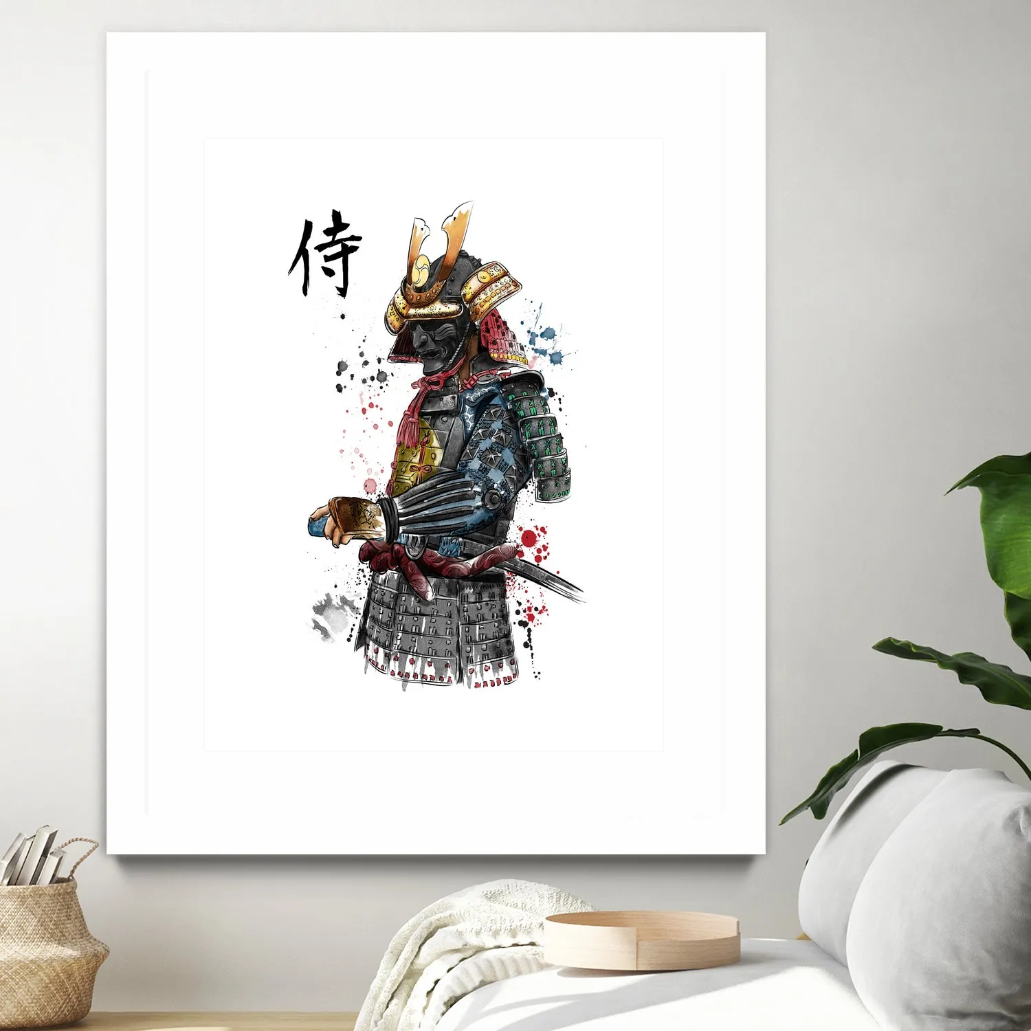 Samurai watercolor