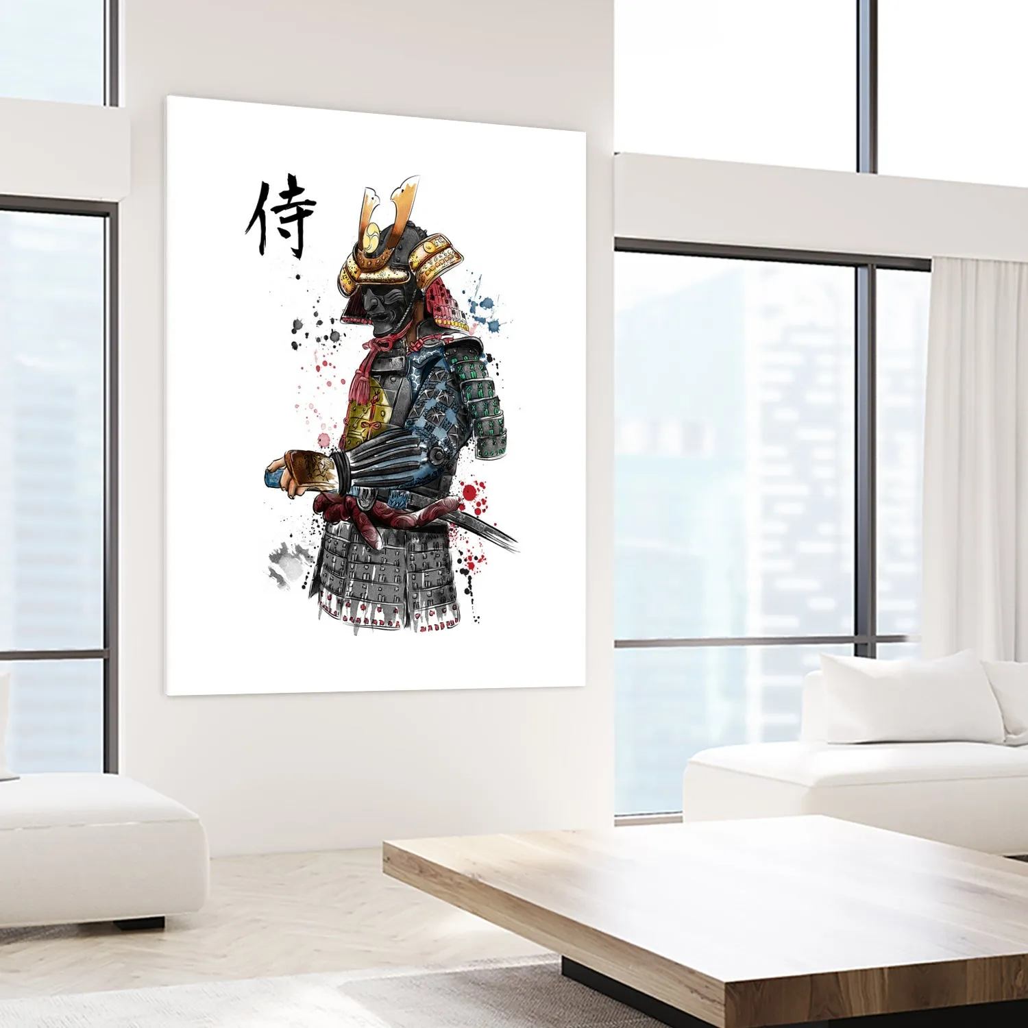 Samurai watercolor