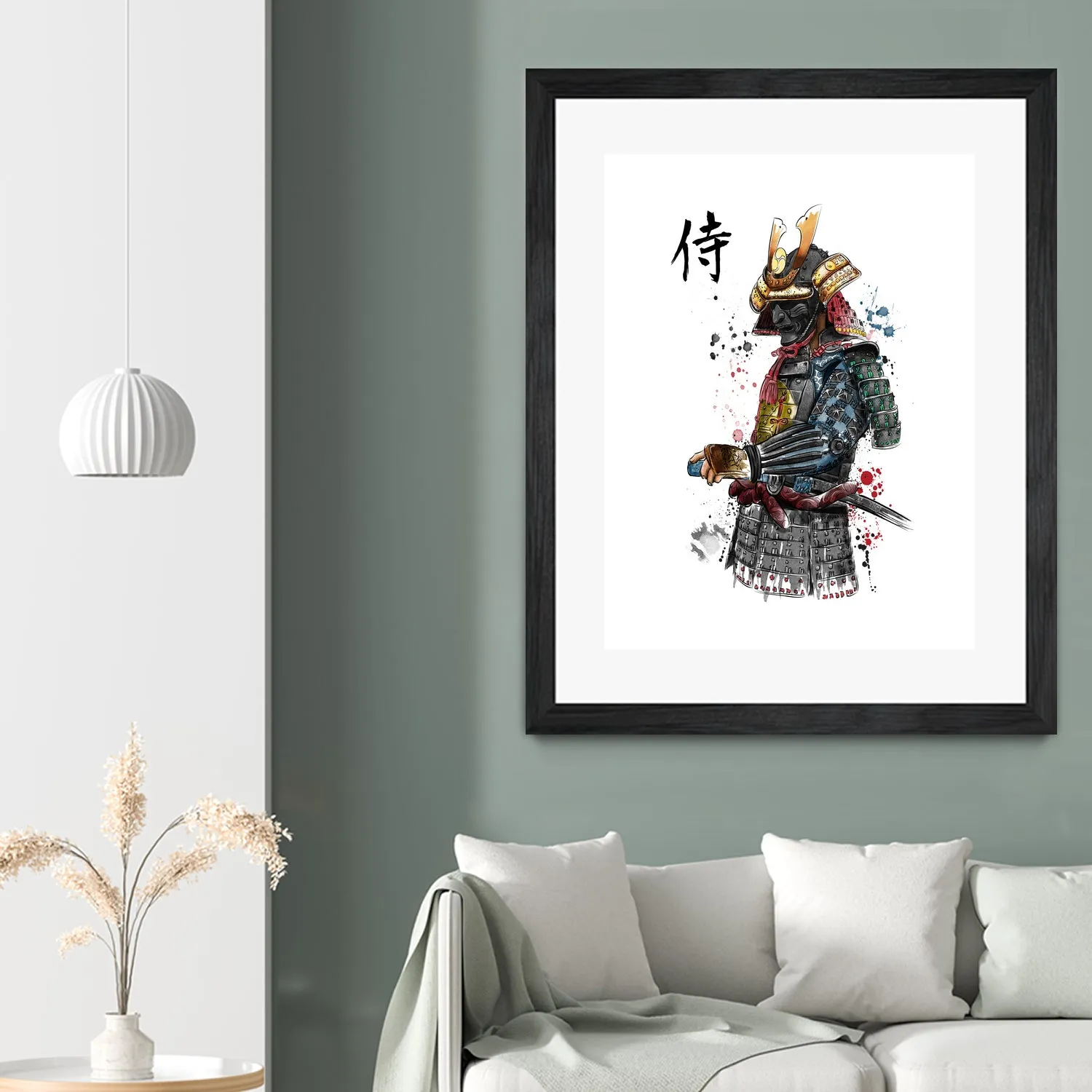 Samurai watercolor