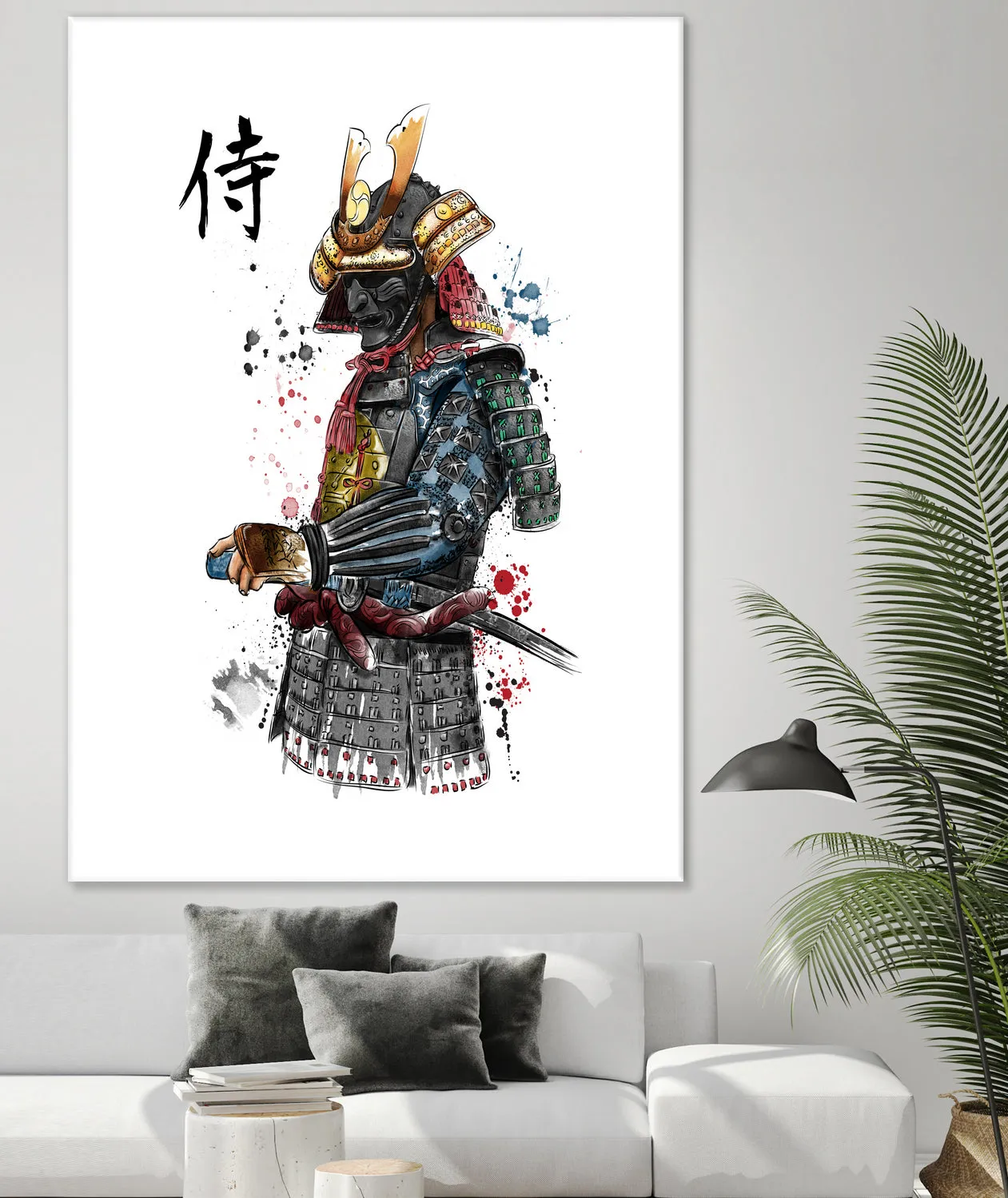 Samurai watercolor