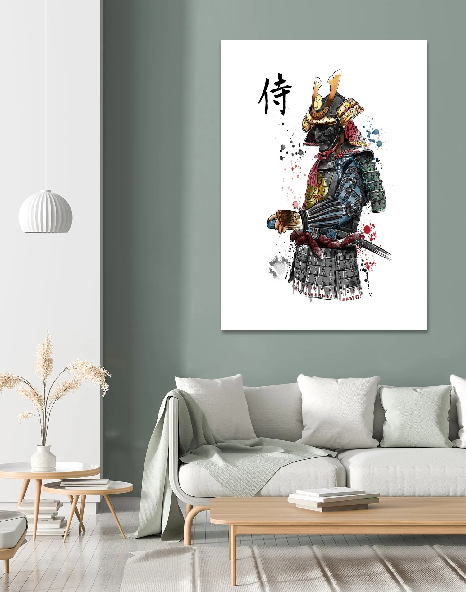 Samurai watercolor