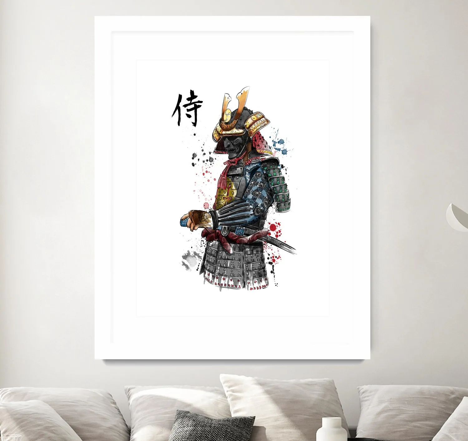 Samurai watercolor