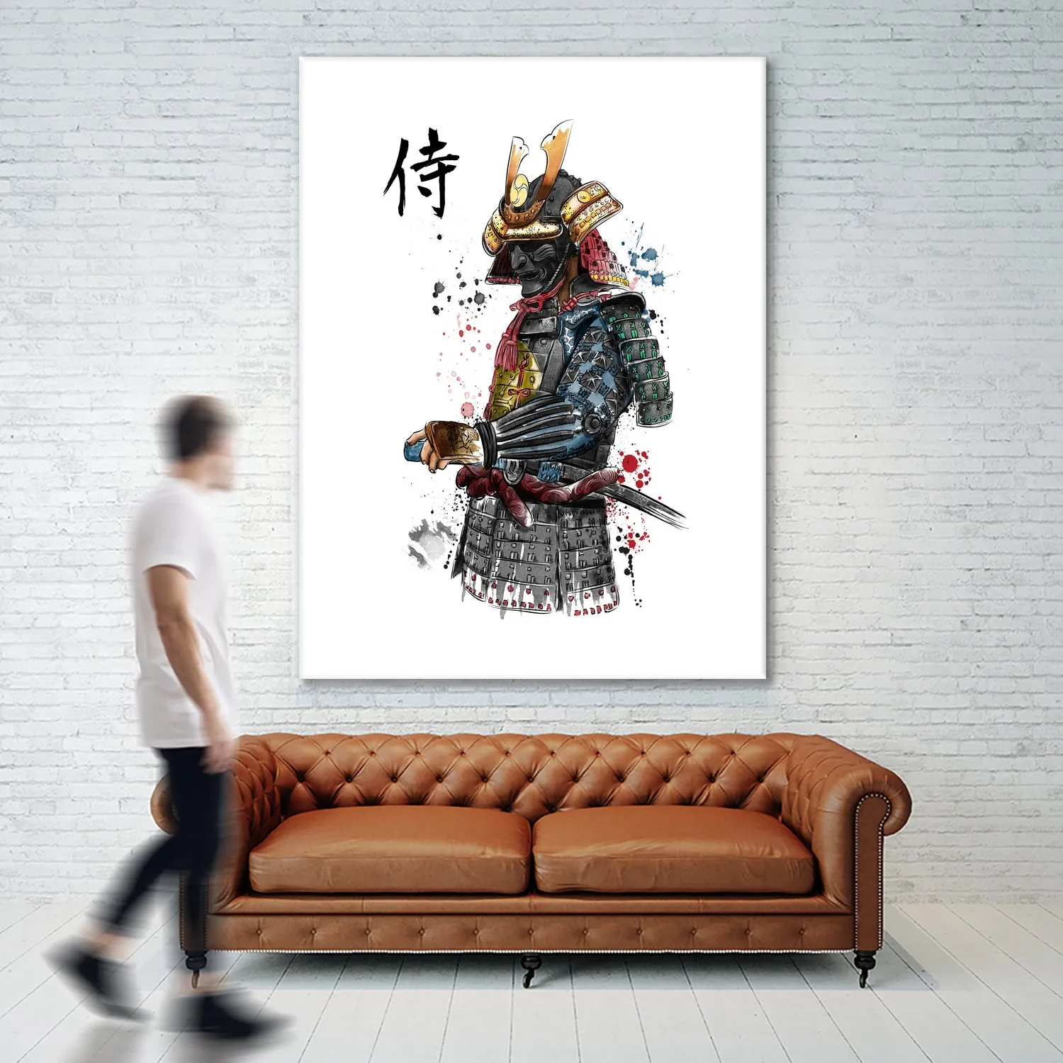 Samurai watercolor