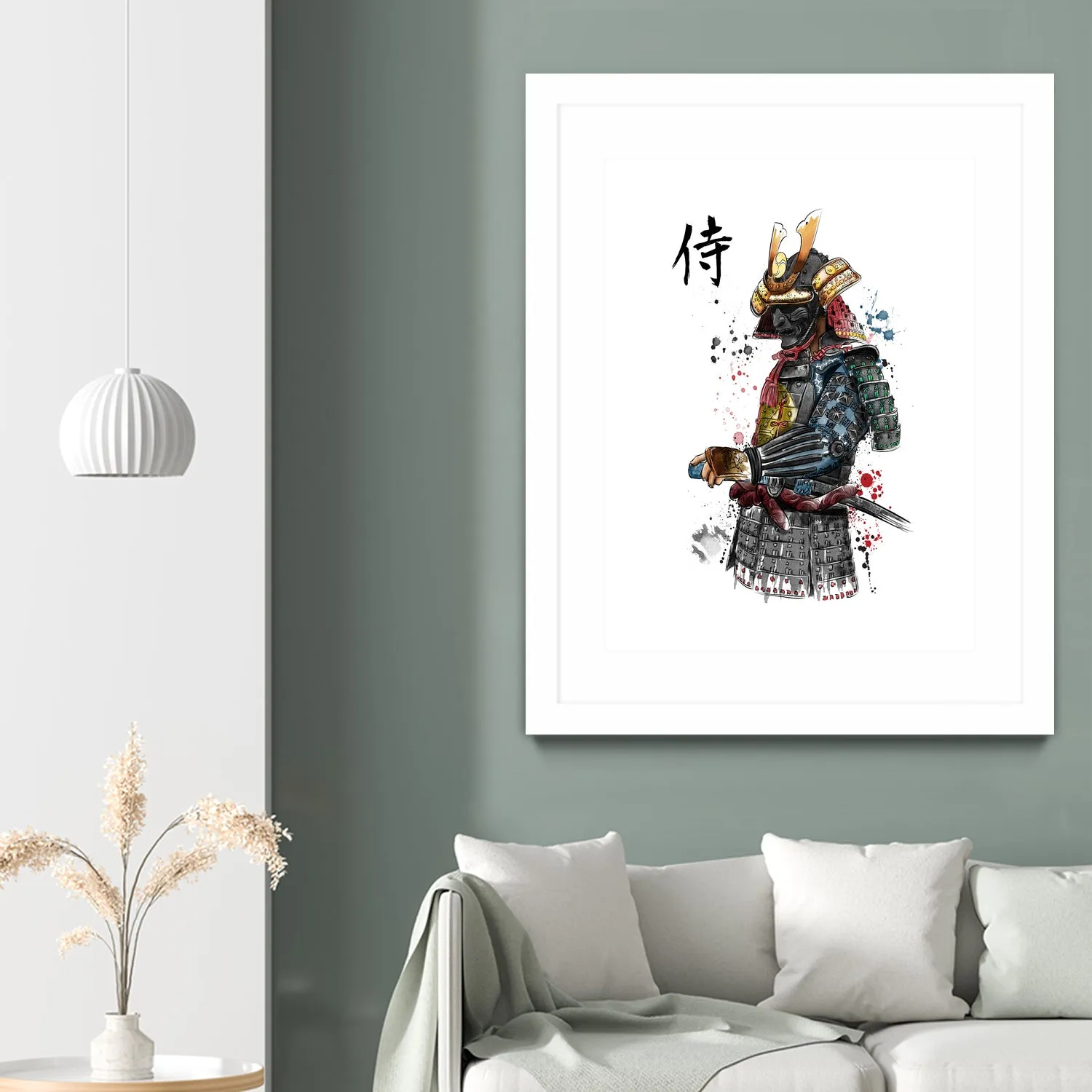 Samurai watercolor