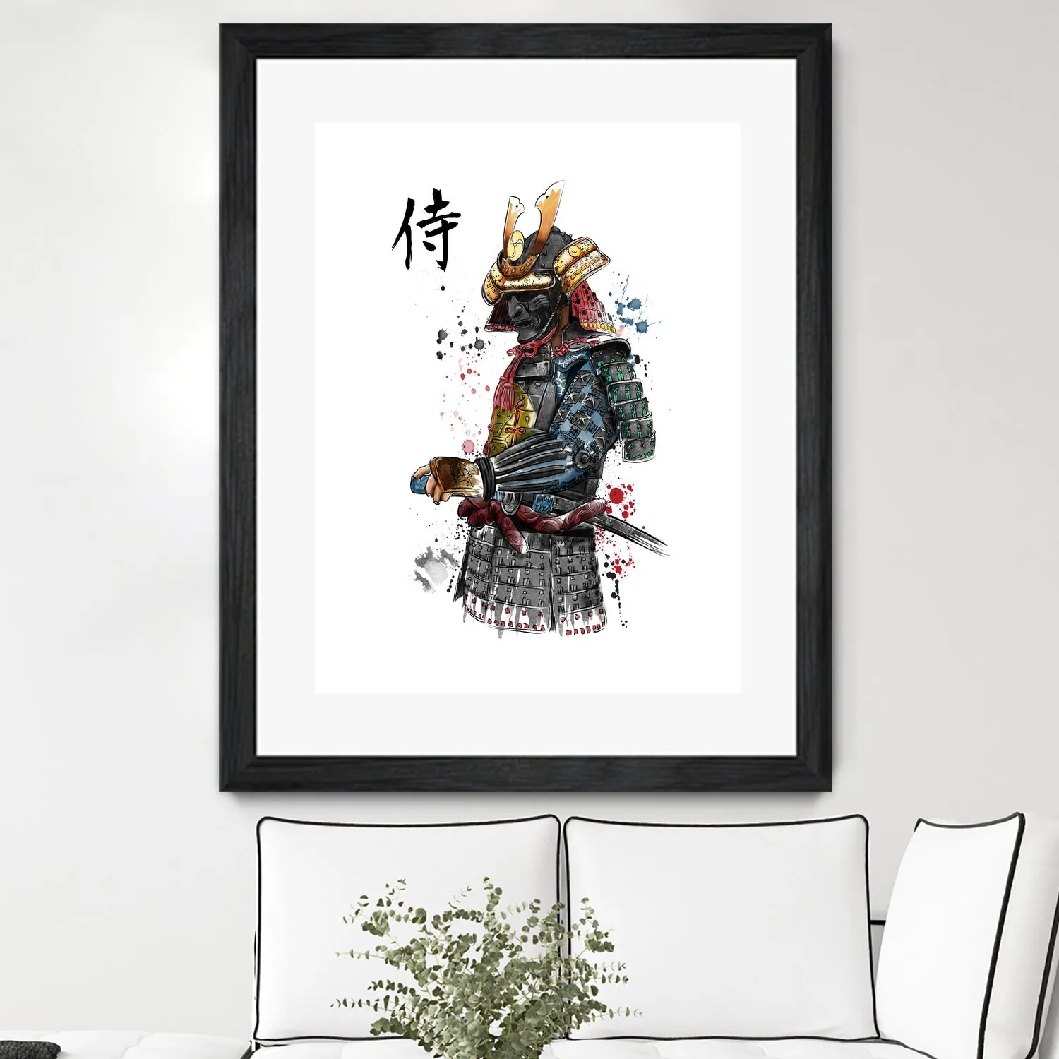 Samurai watercolor