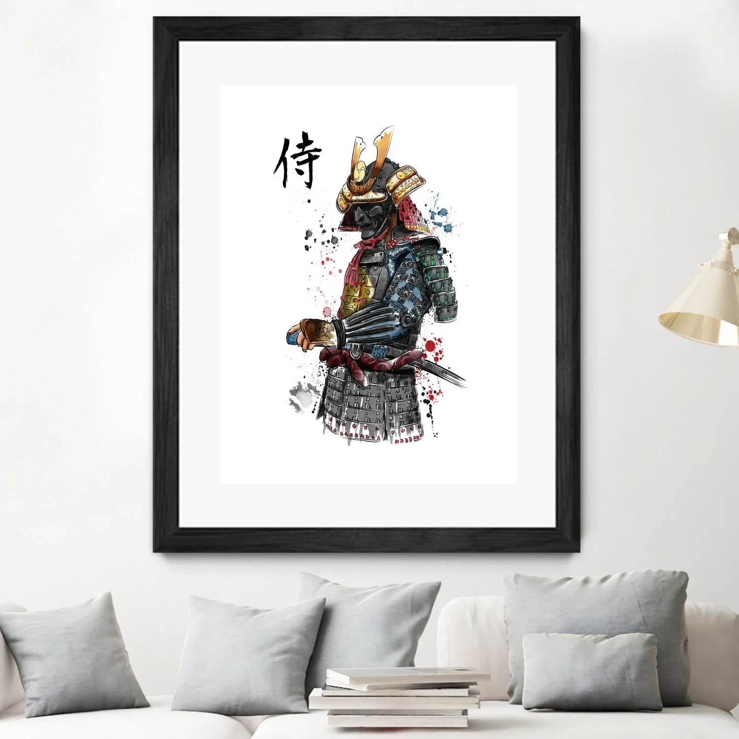 Samurai watercolor