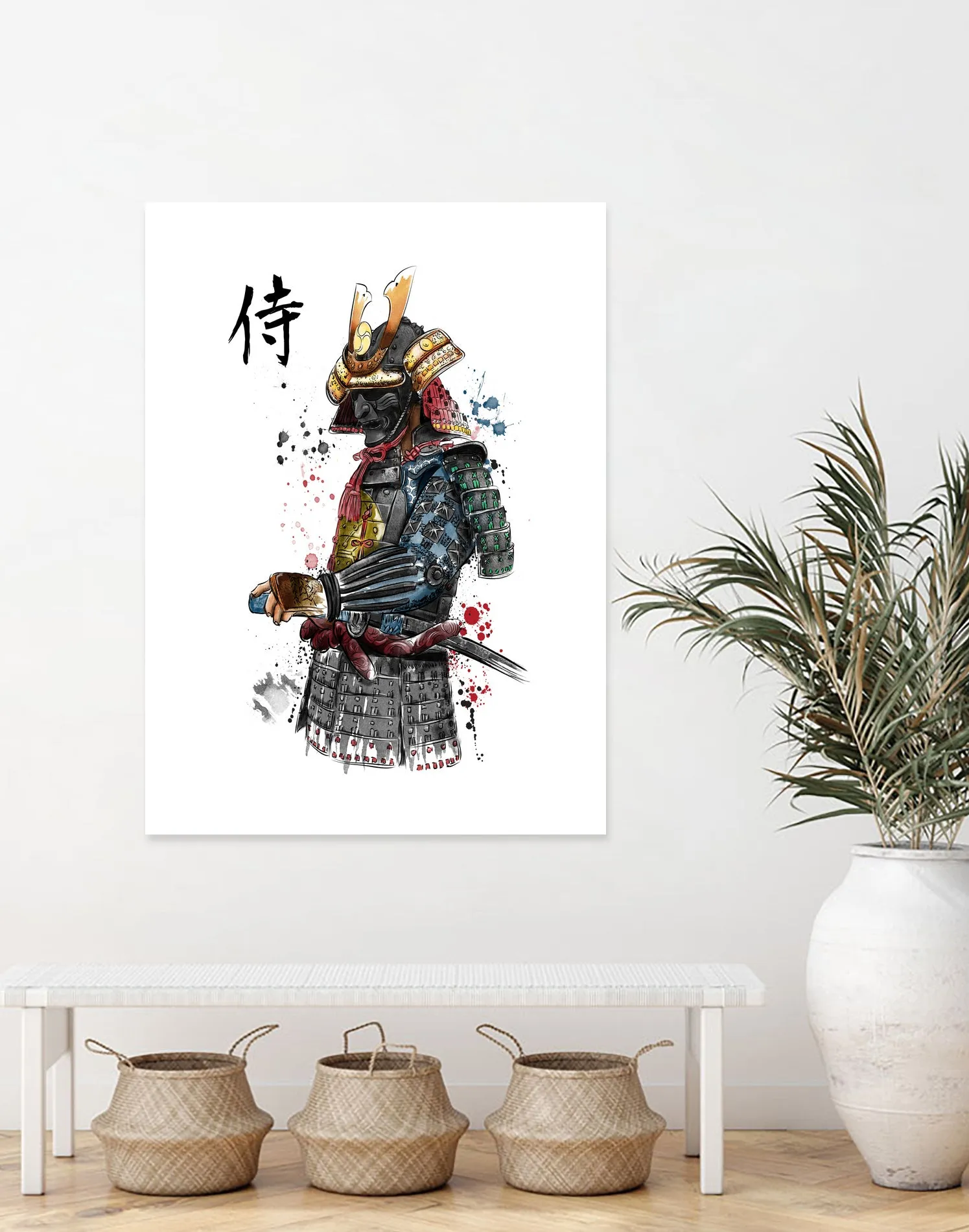 Samurai watercolor