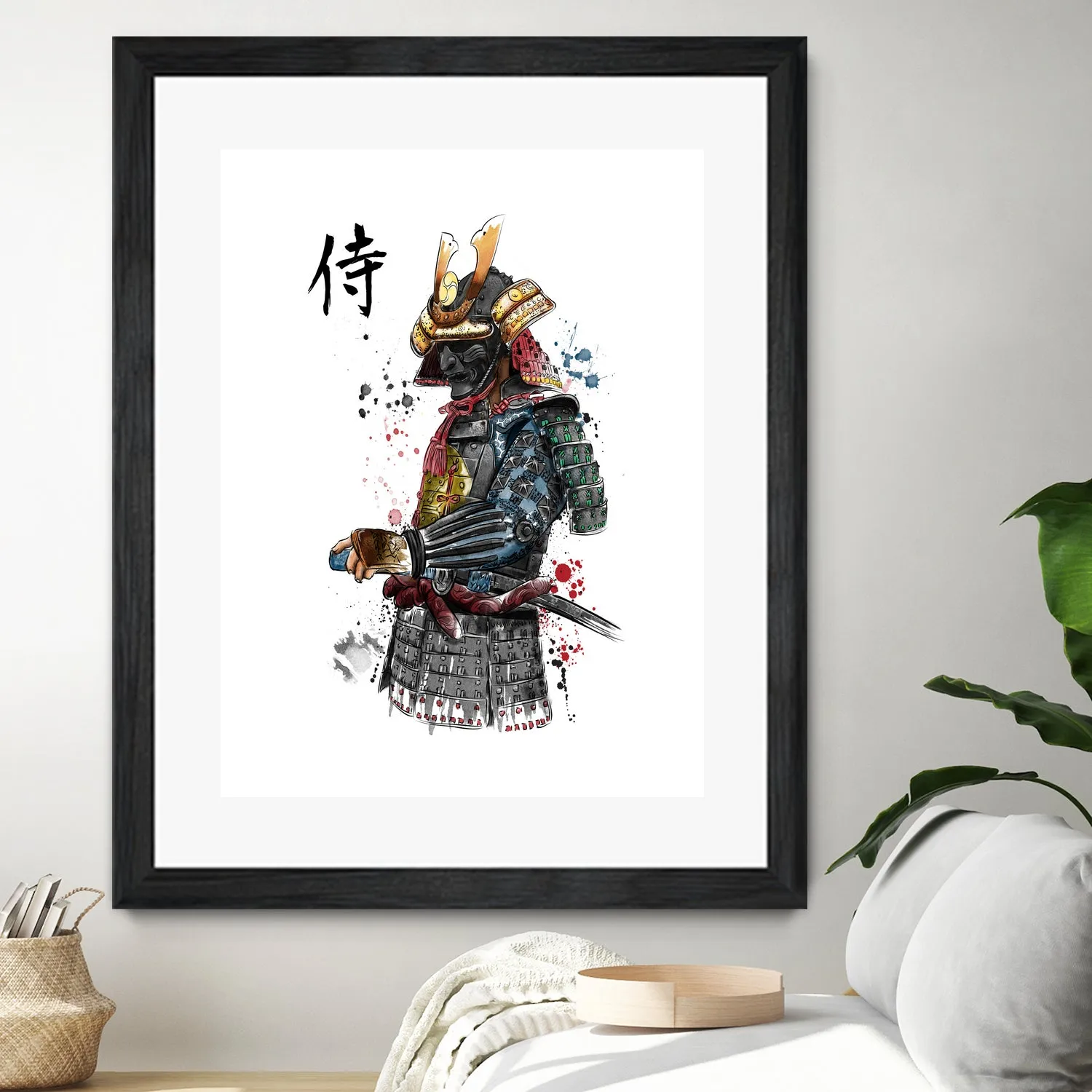Samurai watercolor