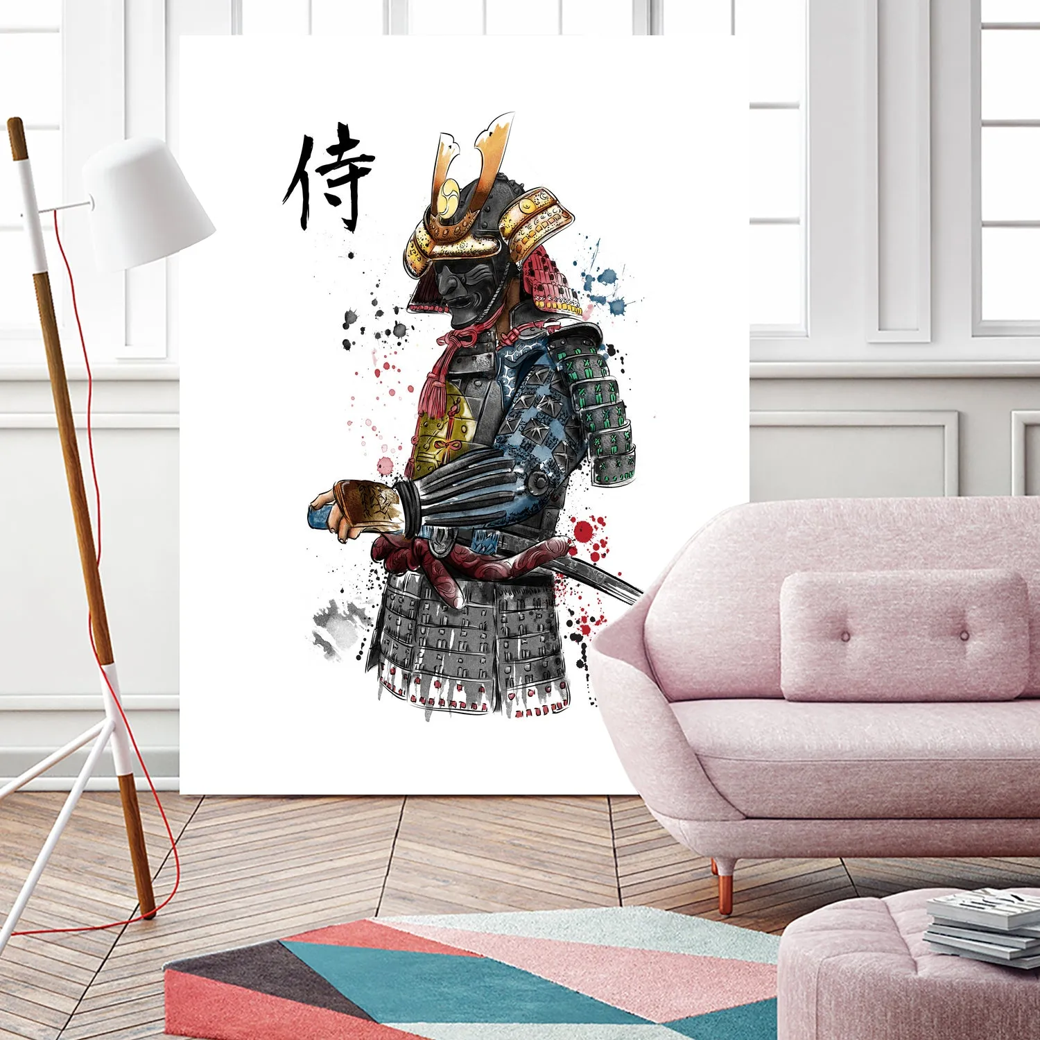 Samurai watercolor