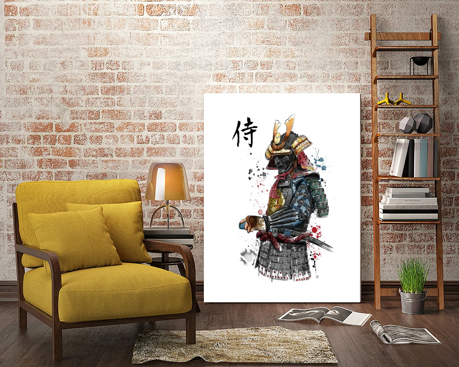 Samurai watercolor