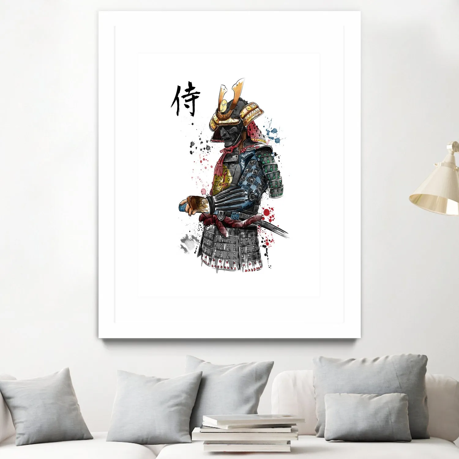 Samurai watercolor