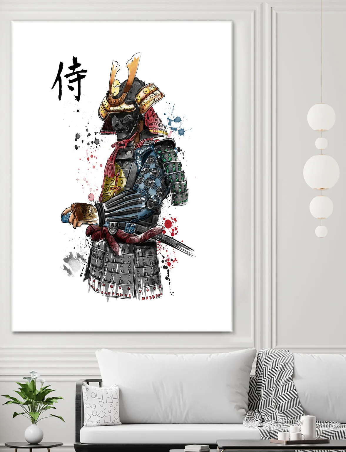 Samurai watercolor