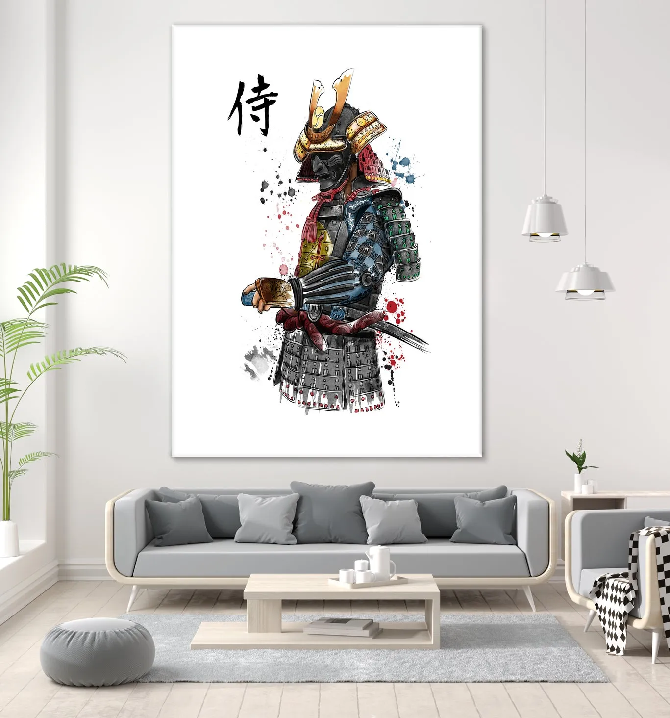 Samurai watercolor