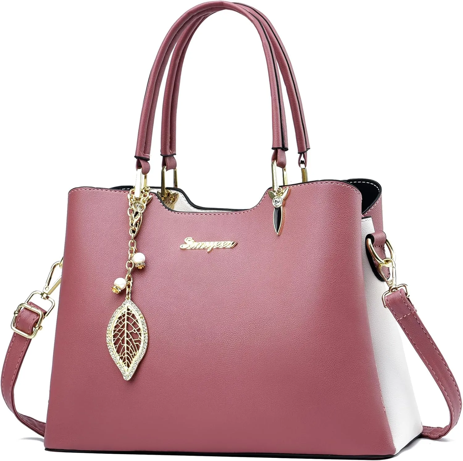 Satchel Purses and Handbags for Women PU Leather Tote Top Handle Shoulder Bags Ladies Crossbody Bags