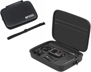 Semaiki Large Carrying Case for DJI Osmo Action 5 Pro,Action 4,Action3,Accessories Storage Kit, Waterproof Handle Bag,Portable Travel Organizer Bag with Detachable Strap,Black