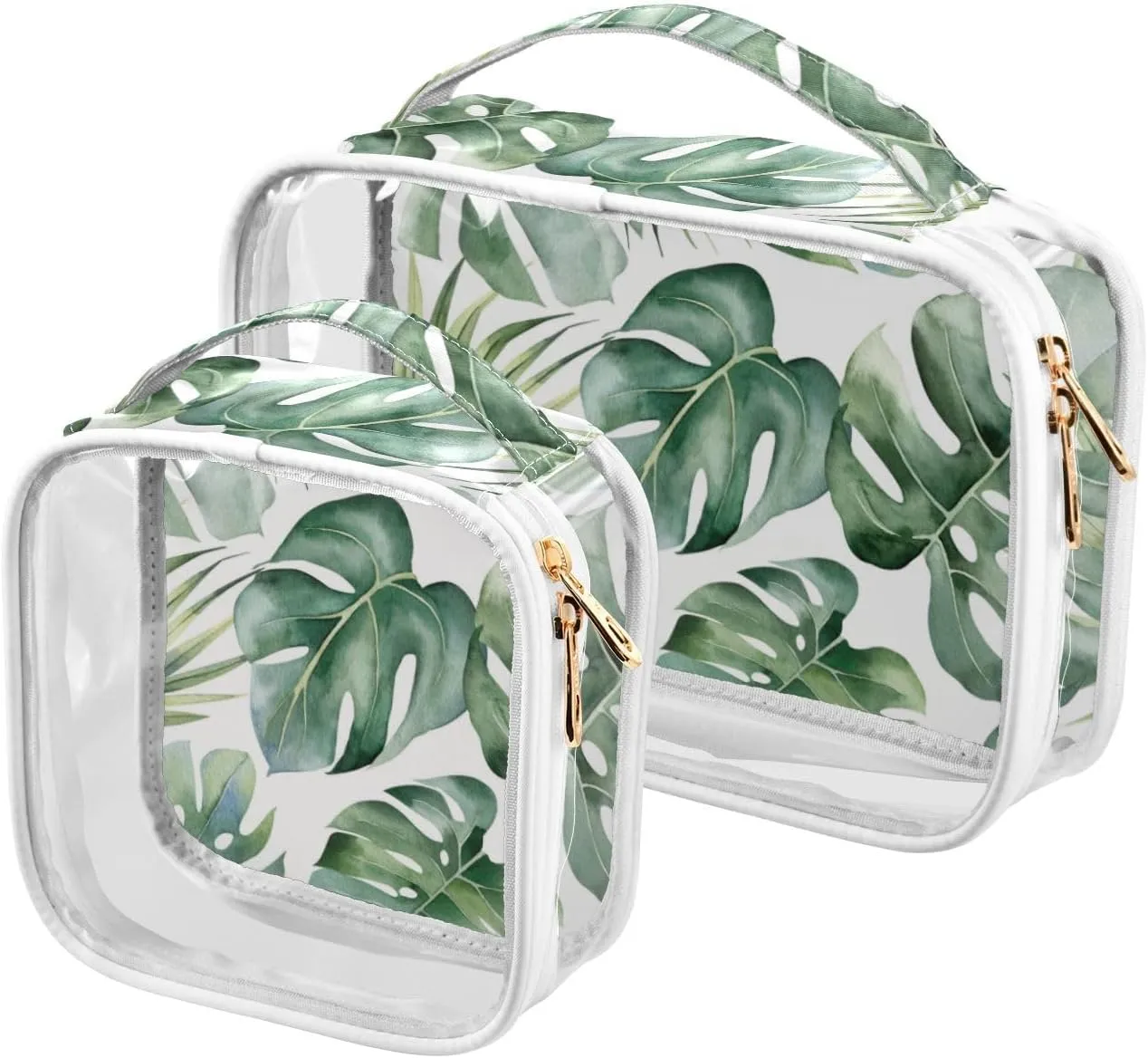 senya Toiletry Bags Abstract Colorful Art Dog, Clear Makeup Organizing Bag for Women Men, Waterproof Makeup Bag Travel Cosmetic Bags for Bathroom, Business, Vacation - 2 Pack