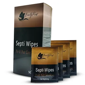Septi Wipes - Pre and Post Care Wipes - Tattooing, PMU, Cosmetic and Tattoo After Care, All in One Tattoo Cleaning Wipes to Clean Skin - Non Alcohol Soft & Durable (50-Wipes)