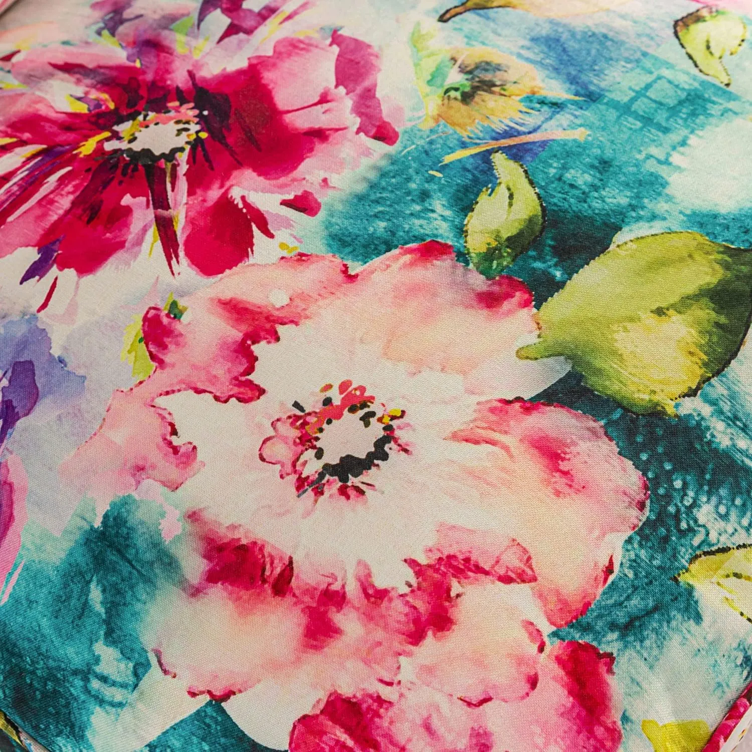 Set of 4 Outdoor Dining Chair Cushions, Comfort Patio Seating Cushions, 44 x21x4.5 inch, Single Welt and Zipper, Watercolor Flowers