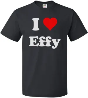 ShirtScope I Love Effy T Shirt I Heart Effy Tee