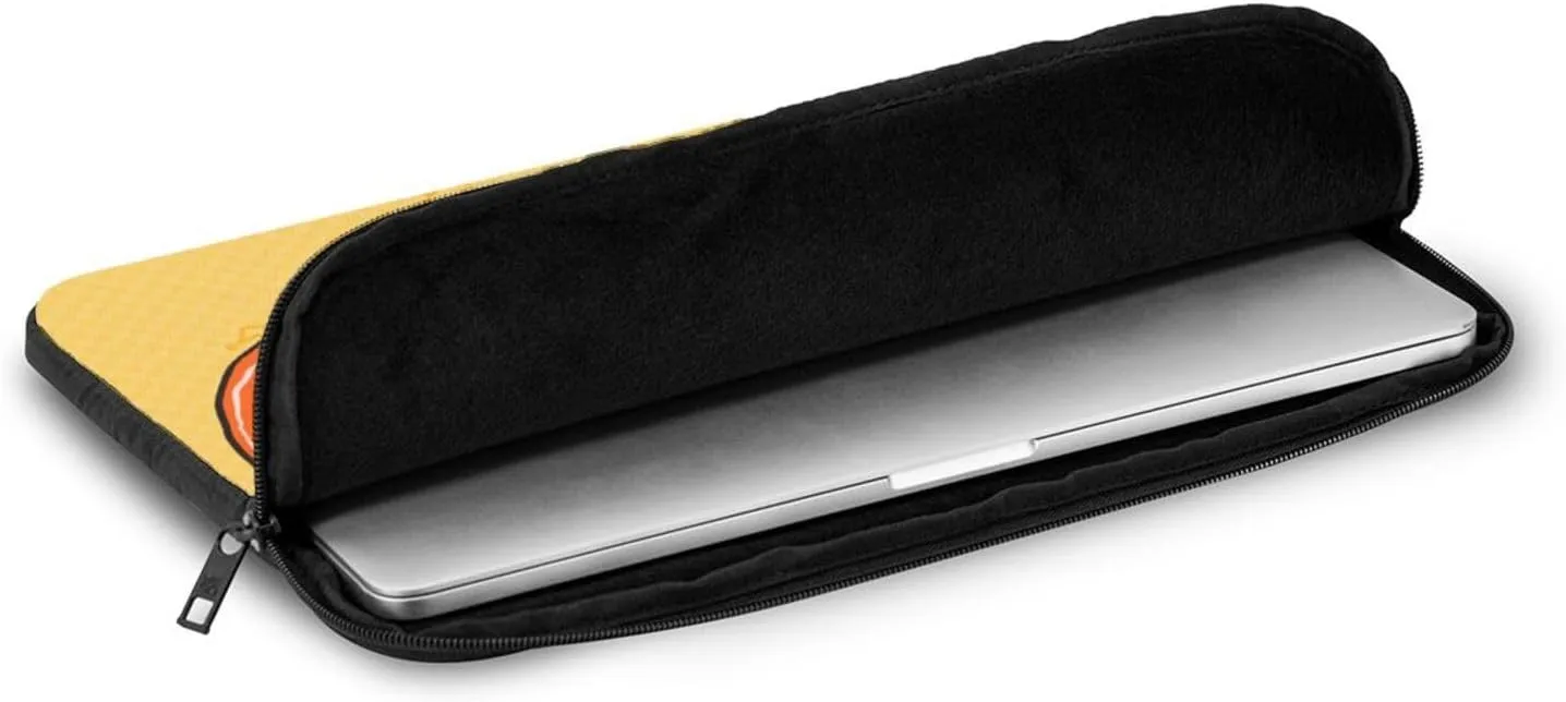 Shockproof Portable Laptop Sleeve Bag 12 inch - for Men and Women Business Travel, School, and Office Use Sunflower Seeds and Foxes Prints