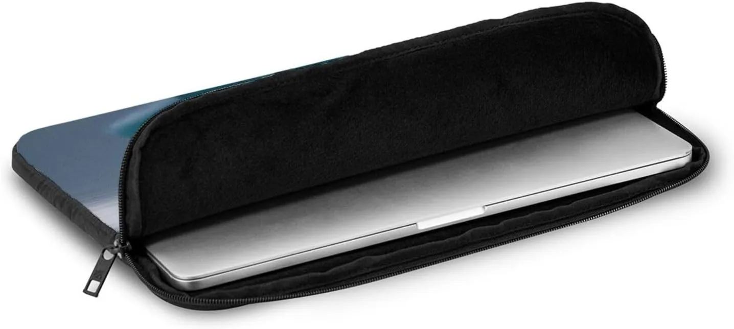 Shockproof Portable Laptop Sleeve Bag 15 inch - for Trip, Travel, Office, Daily Use - for Men and Women Penguins On The Iceberg Pattern